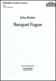 Banquet Fugue SATB choral sheet music cover Thumbnail